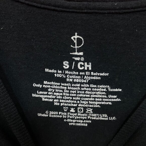 Pink Floyd the Dark Side of the Moon Bleach Dye Rock Tshirt size Small - Picture 4 of 4